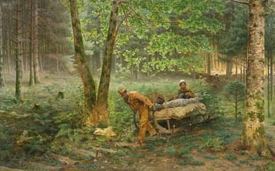 Henri Rovel, Schlitteurs dans les Vosges : cette toile, dont plusieurs versions existent (l'une conservée au musée Pierre-Noël de Saint-Dié-des-Vosges), met en scène le geste traditionnel des schlitteurs descendant le bois des forêts vosgiennes.